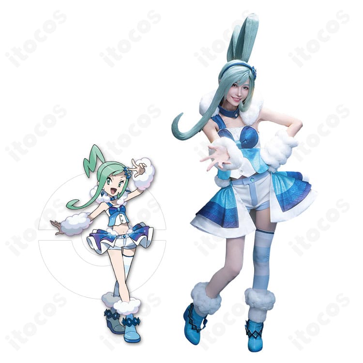 ルチア（ポケモンORAS）のコンテストアイドル衣装を全身で見せたキャラクターイメージ