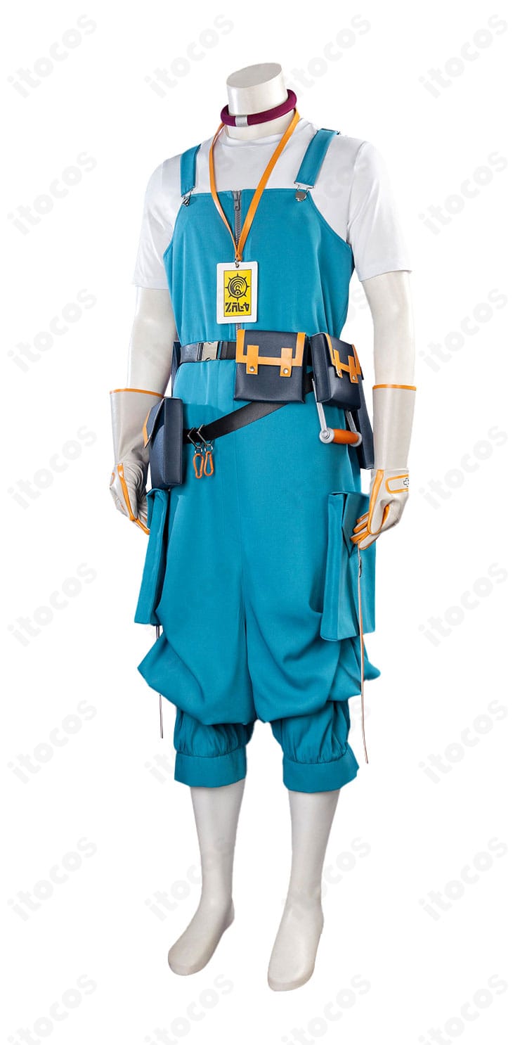 右側面の装飾アップ。ベルト金具と配色ライン、縫製の仕上げ