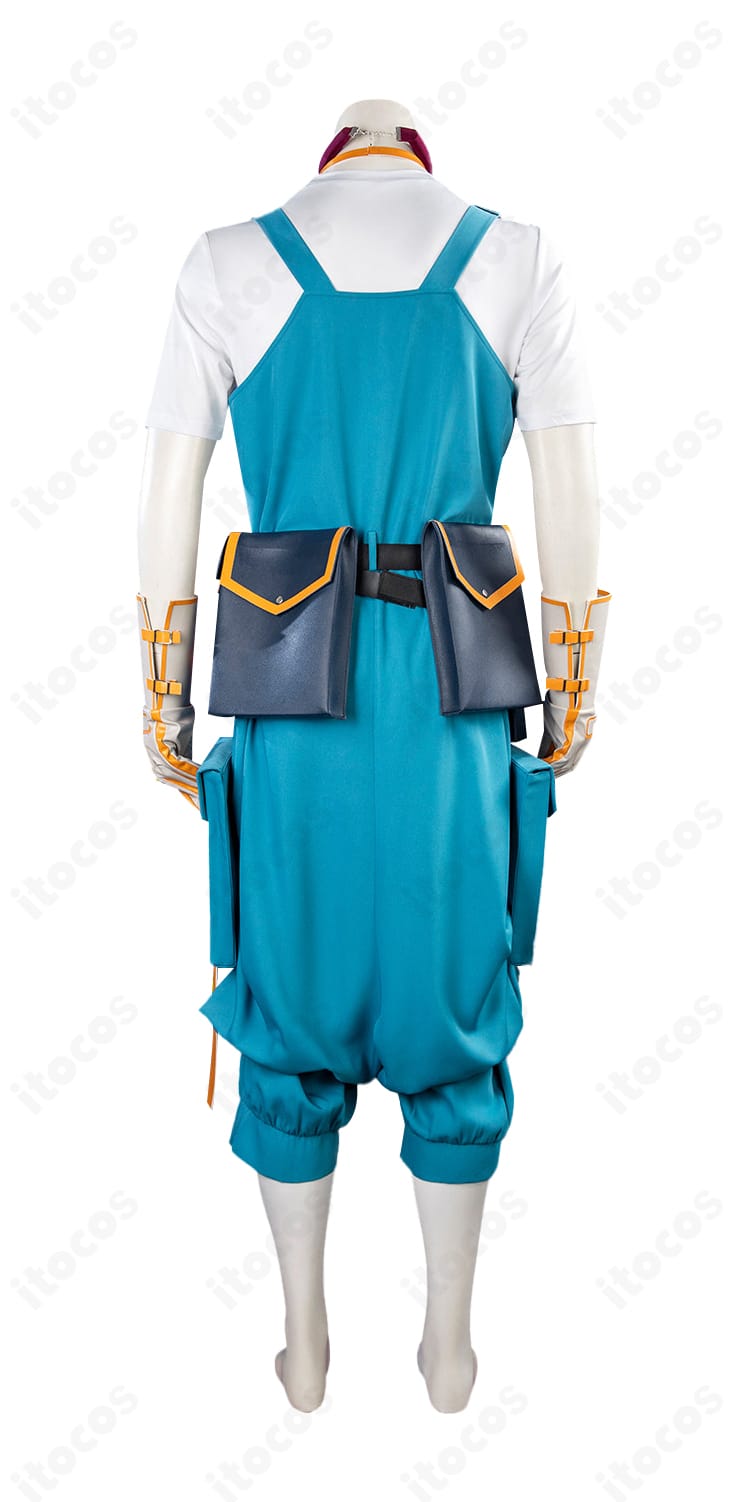 背面装飾アップ。バックベルトとヨーク切替の構造が分かる