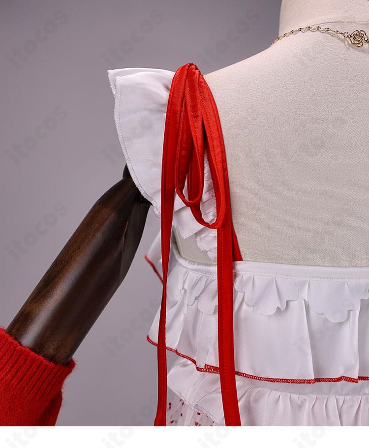 ウエスト系の結び装飾とコードの取り回し