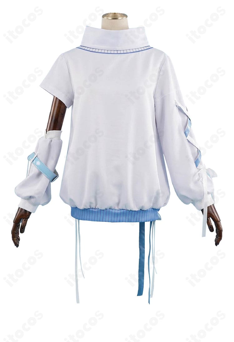 涼上エリス 初期衣装 インナー・アームカバーの縫製と素材感の近接