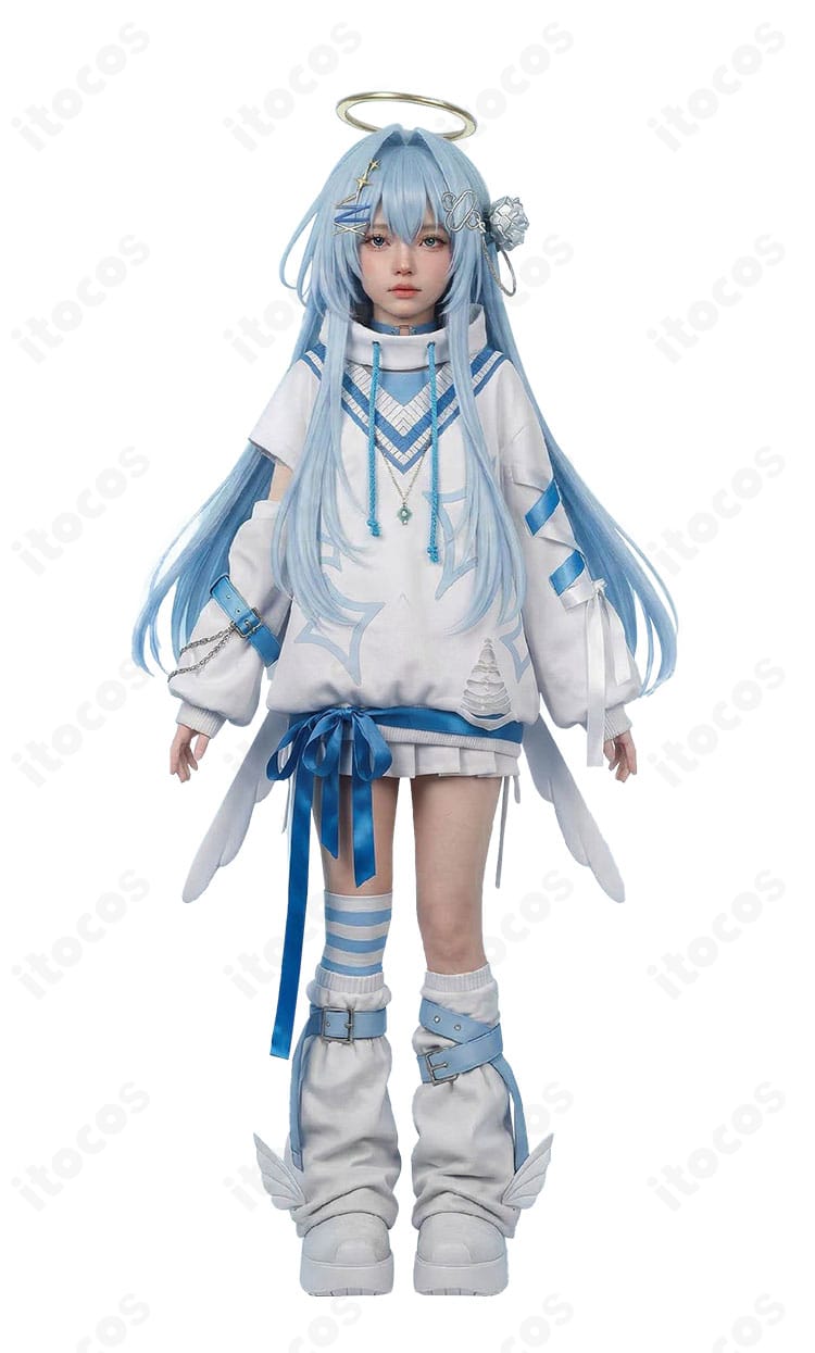 涼上エリス 初期衣装コスプレ トップス・スカートの正面全体