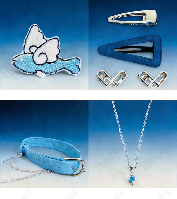 涼上エリス 初期衣装 アクセサリー一式(ヘアピン・スヌード・ネックレス)