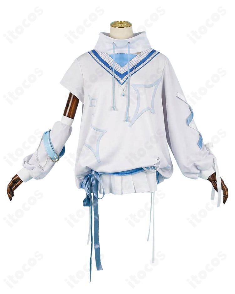 涼上エリス 初期衣装 正面装飾のアップ(ヘアピン・ネックレス周り)