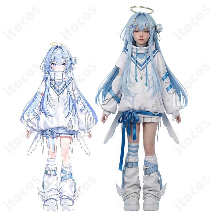 涼上エリス 初期衣装のキャラクター着用イメージとフルコーデ全体像