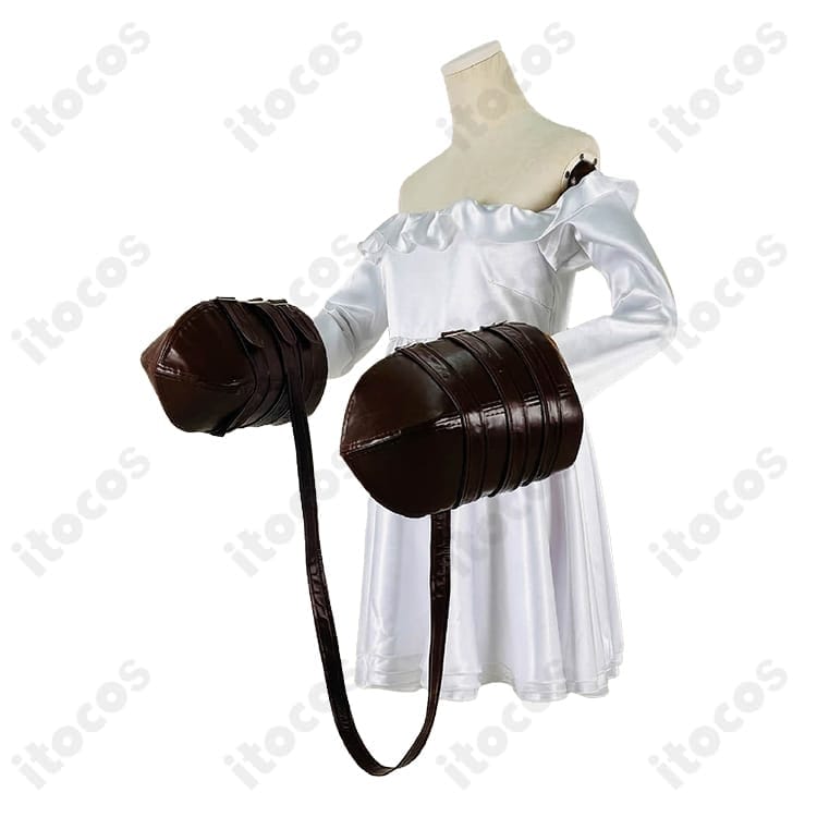 ブラウンダスト2 ルー『白い猫』コスプレ衣装｜軽やかで通気性良好、撮影・イベントで映える一着 - 2枚目の画像