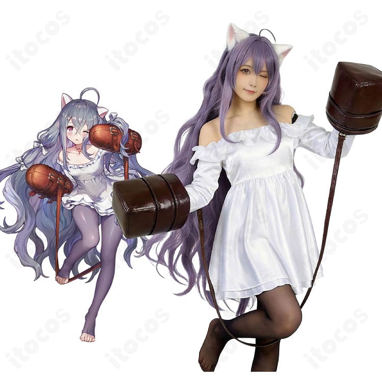 ルー『白い猫』コスプレ衣装一式とキャラクターイメージの比較図｜ITOCOS