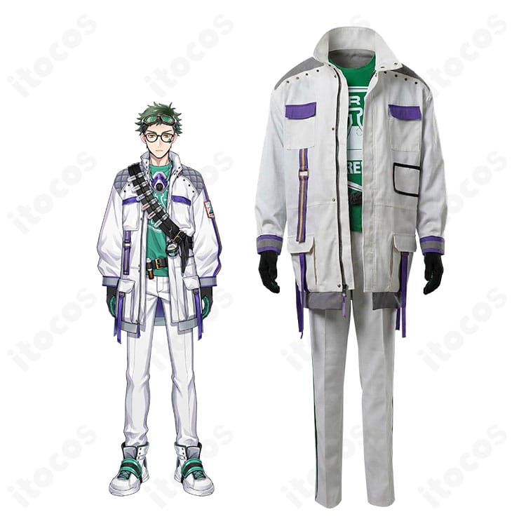 トレイ・クローバーのクラブ・ウェアを着用したキャラクターイメージと衣装全体の雰囲気が分かる商品画像