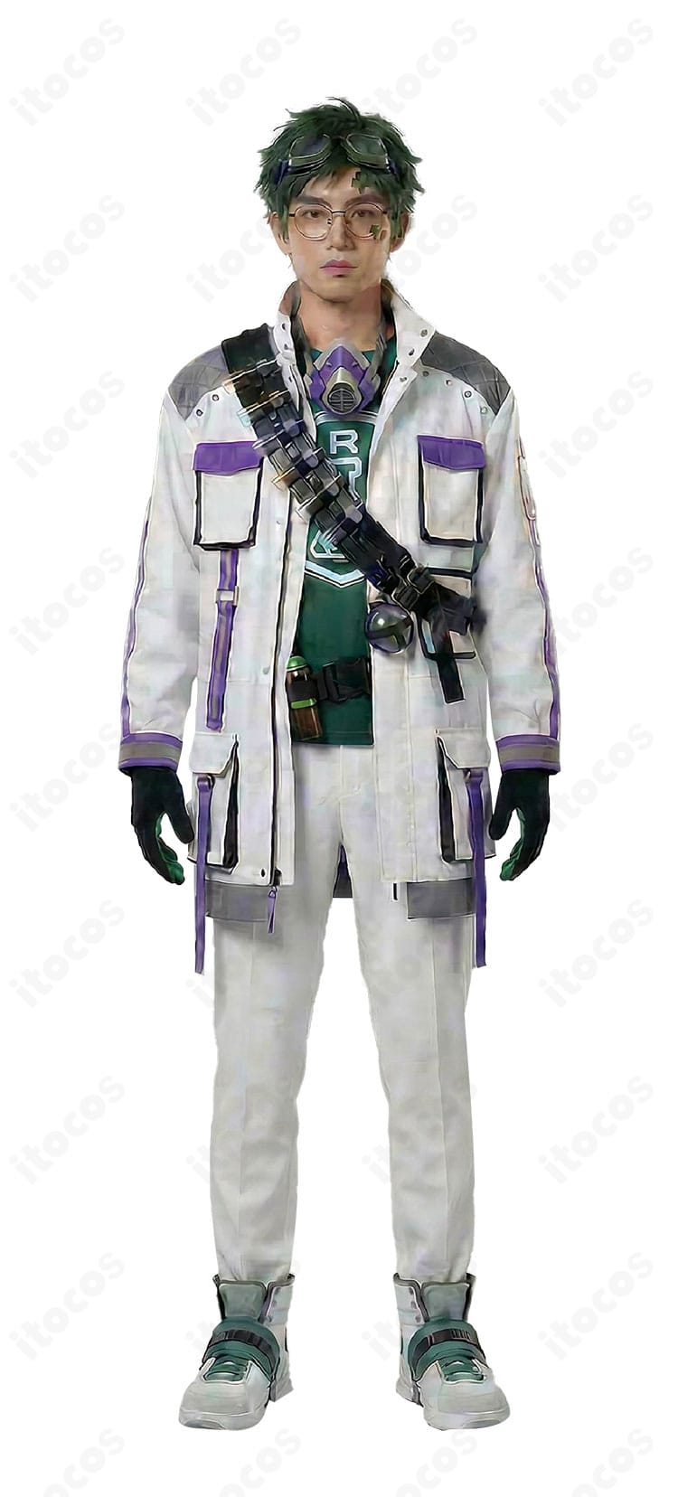 トレイ・クローバー クラブ・ウェア コスプレ衣装の正面全身カット（コート・トップス・ズボン）