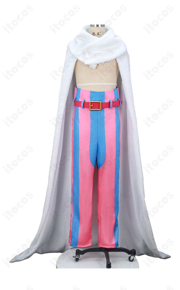 チョッパー エルバフ編コスプレ衣装の正面全体像(マント・スヌード・ズボン・ベルト)