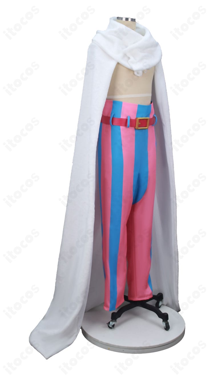 チョッパー衣装の右側ディテール(マントの落ち感とベルト位置)