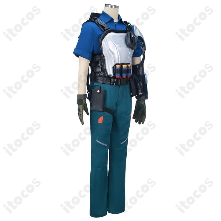 VALORANT ブリムストーン戦闘装備コスチューム 高再現で動きやすくイベント・撮影に最適 - 2枚目の画像