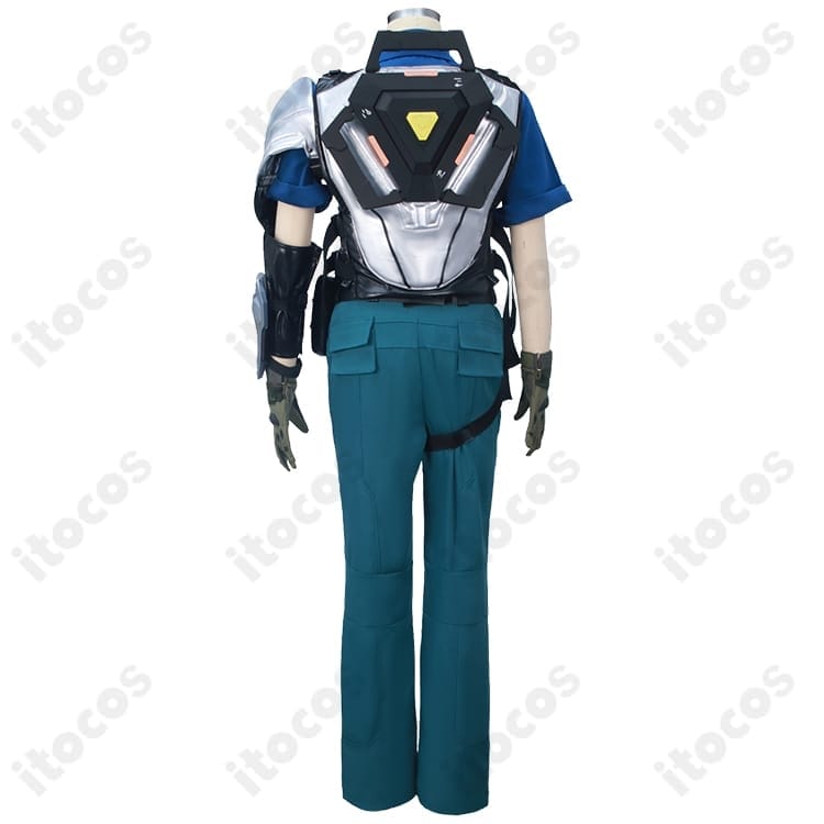 VALORANT ブリムストーン戦闘装備コスチューム 高再現で動きやすくイベント・撮影に最適 - 4枚目の画像