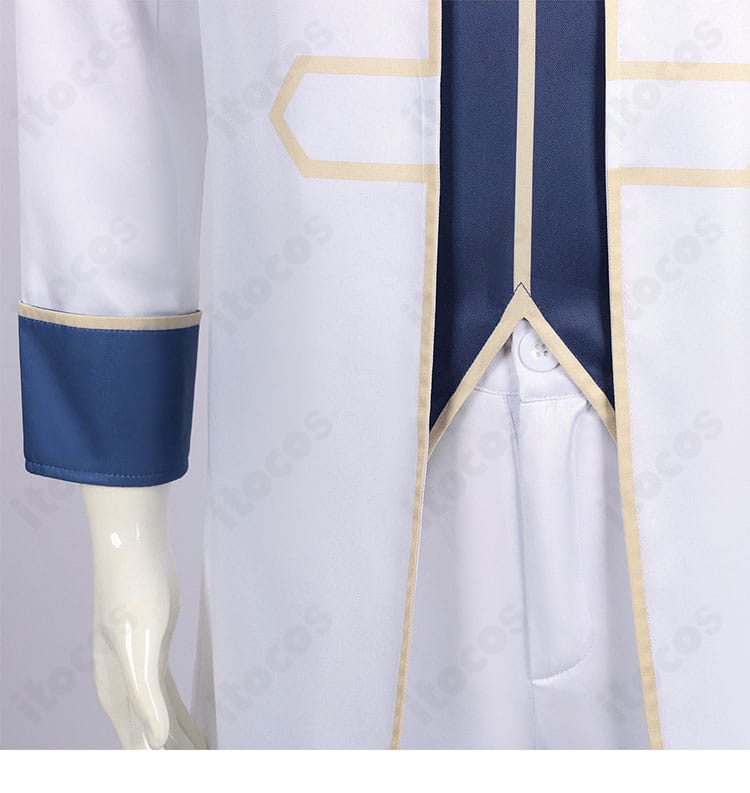 前合わせ周辺の装飾とステッチワークのディテール