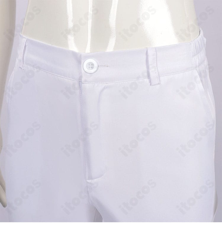 ズボンの装飾ディテールと縫製仕上げ