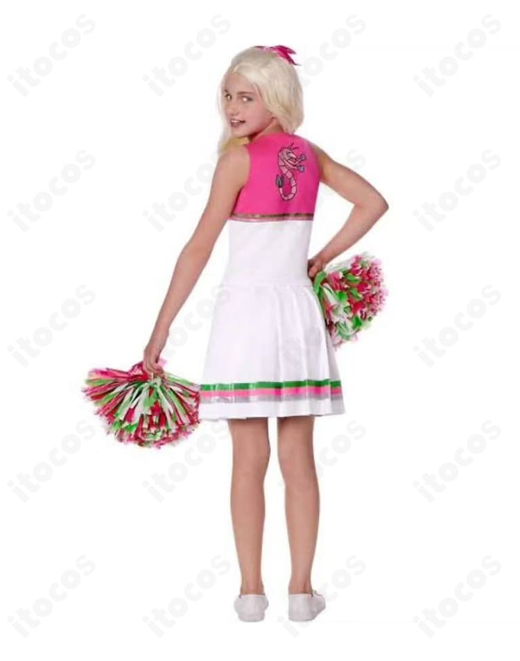 ゾンビーズ2 アディソン・ウェルズ チア衣装の背面。トップスの切り替えとスカートの広がりが分かるバックディテール。