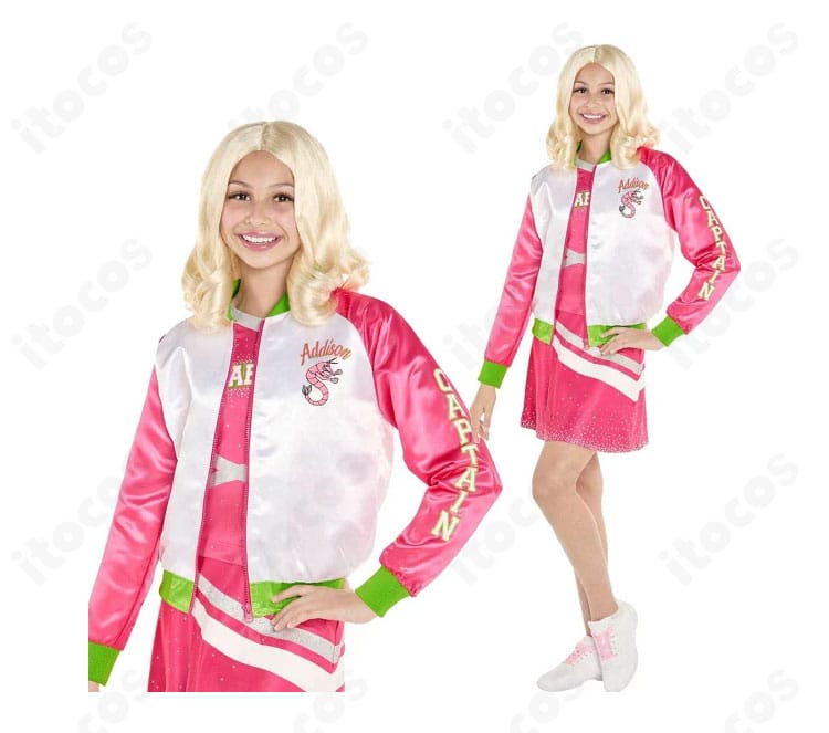 アディソン・ウェルズのキャラクタービジュアルとチアリーダー衣装セットのイメージ