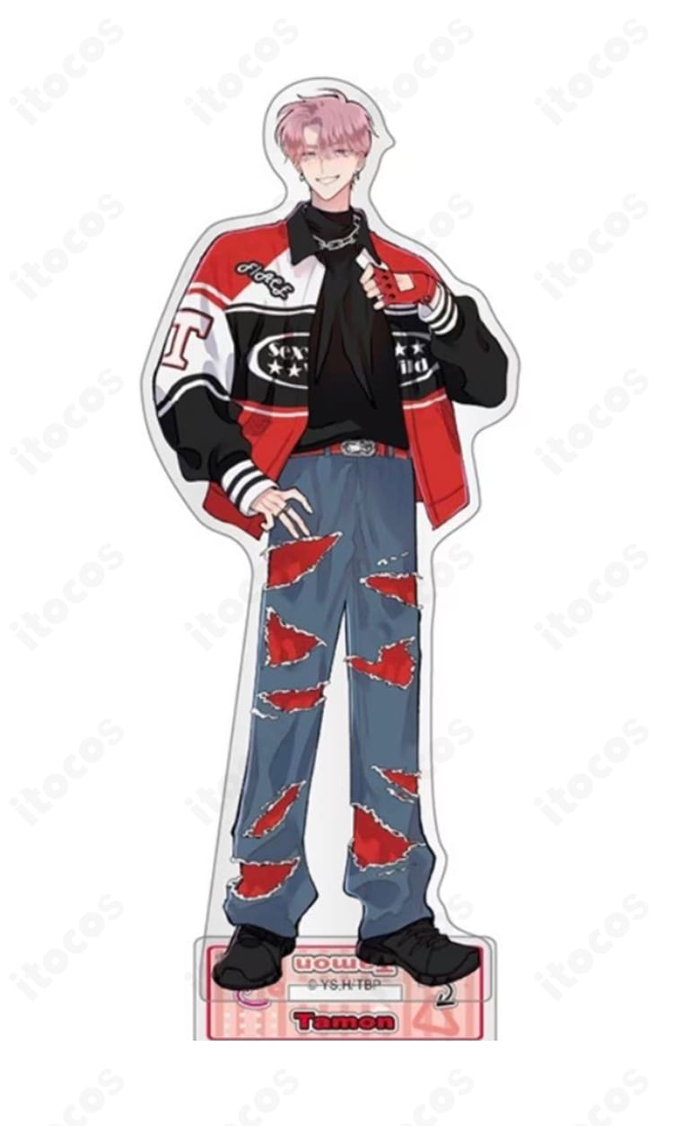 福原多聞 F/ACE アイドル衣装のコート・トップス・ベルト3点セットを前面から示した商品画像。ハリ感のあるシルエットと高コントラスト配色が分かる構図。