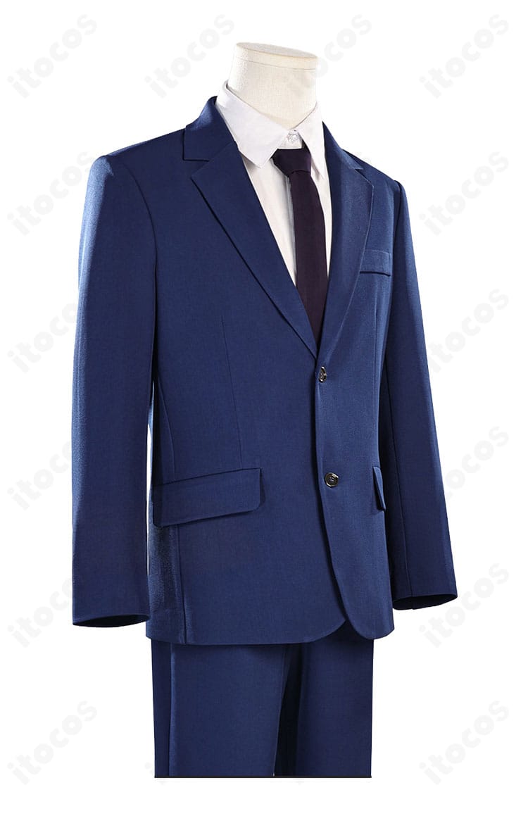 二藤宏嵩 スーツ衣装の側面シルエットと肩〜袖ライン