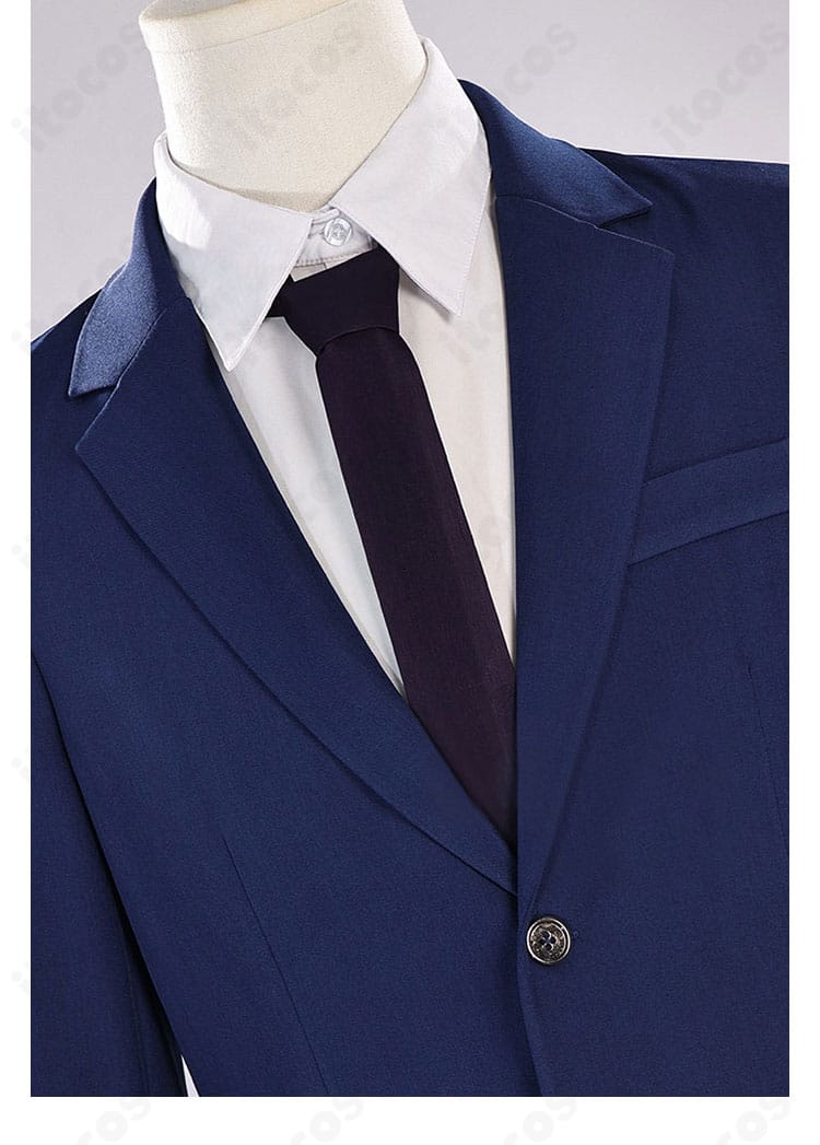 シャツの襟元とネクタイ結びのディテールアップ