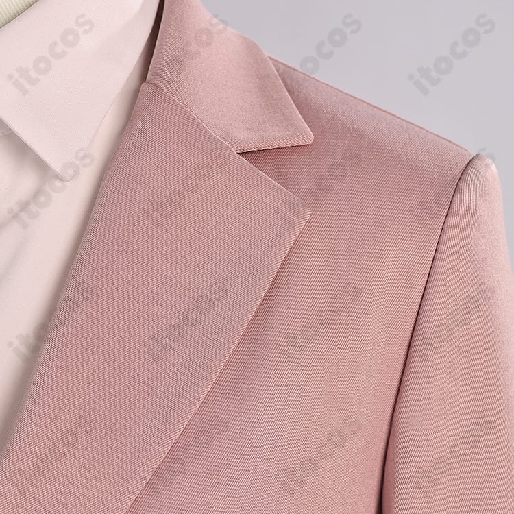 ヲタクに恋は難しい 桃瀬成海 ピンクスーツ 再現度と着心地を両立した上品コスプレ衣装 - 4枚目の画像