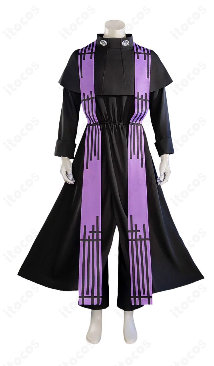 ベルゼブブ コスプレ衣装 上着・ズボン・肩掛けの正面ディスプレイ