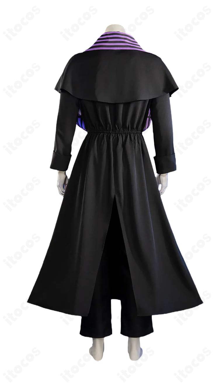 ベルゼブブ コスプレ衣装の背面全体図（背中のラインと丈感）