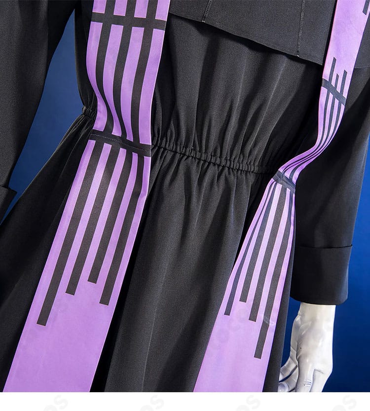 ウエスト部分の装飾・留め仕様の詳細（安定した前合わせ）