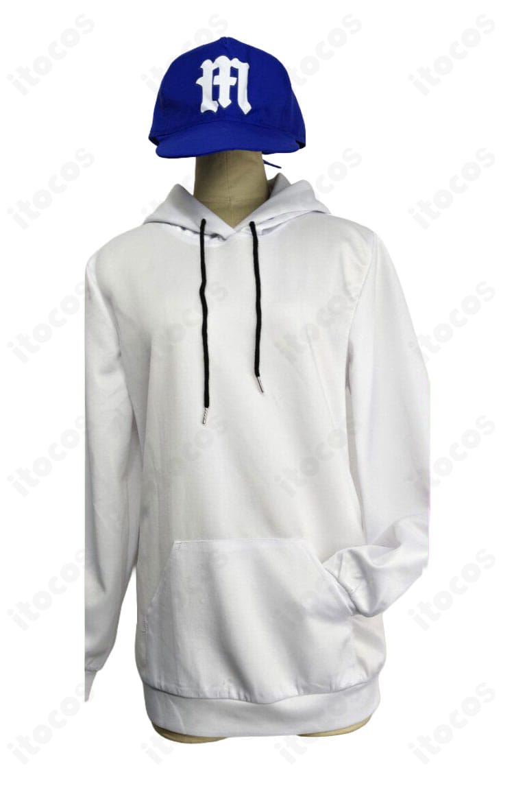 パーカー正面の細部クローズアップ。ファスナー周りの縫製、リブの質感、発色を示すディテール。