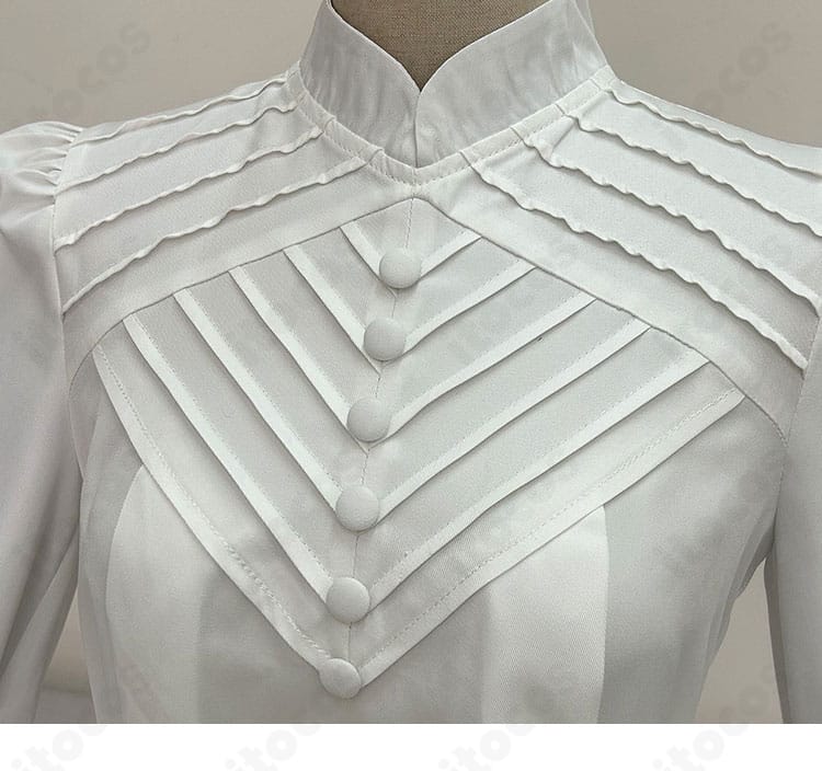 ココ 通常衣装 ボタンとステッチの装飾ディテール