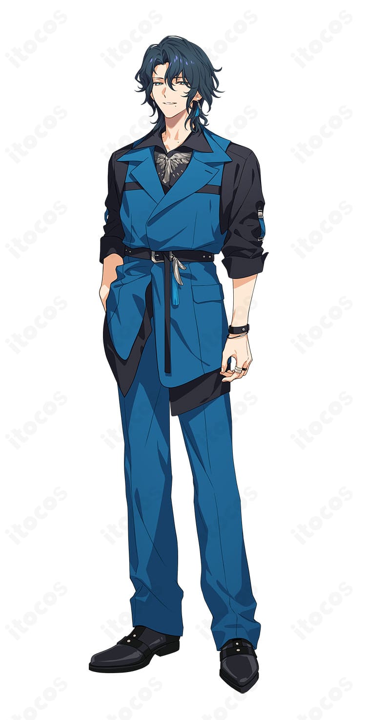 棗夜鷹の私服コスプレ衣装・キャラクターイメージ。落ち着いた色味とクールな雰囲気を表現