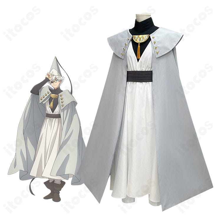 キーフリー（とんがり帽子のアトリエ）の師匠ローブ一式を着用したモデル全身画像