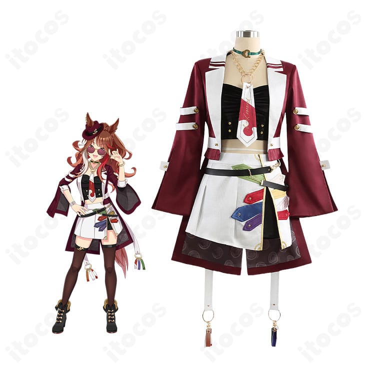 ウマ娘 勝負服コンセプトの汎用コスプレ一式を着用したモデル全身イメージ