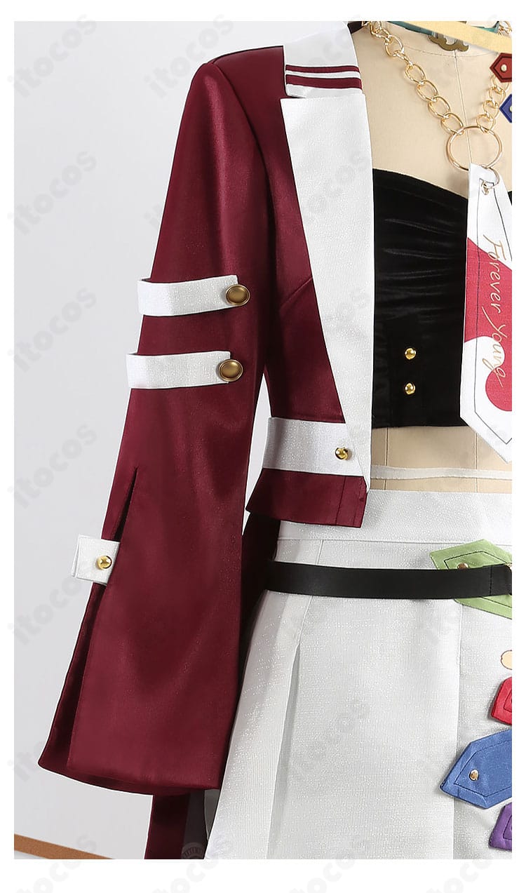 袖口の装飾・ステッチ・素材質感のクローズアップ