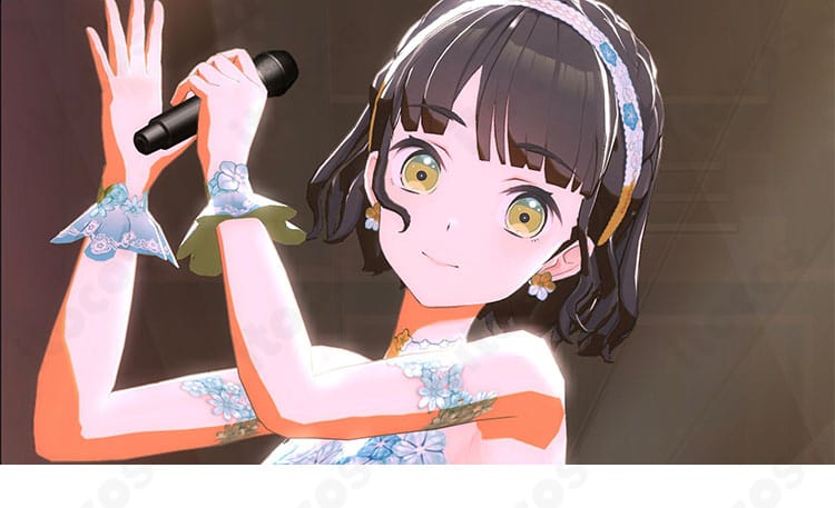 腕飾りのディテール写真(百生吟子『今、過去、未来の三原色』コスプレ衣装の固定仕様)