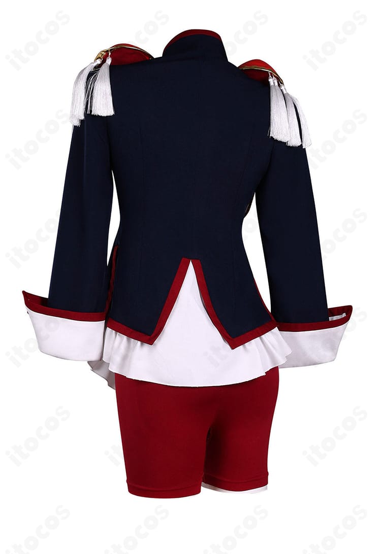 天上ウテナ 鳳学園制服コスプレの背面全体とテールライン