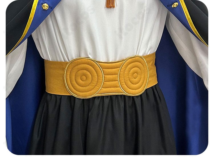 オルーギオ コスプレ衣装の腰封とベルト装飾のディテール