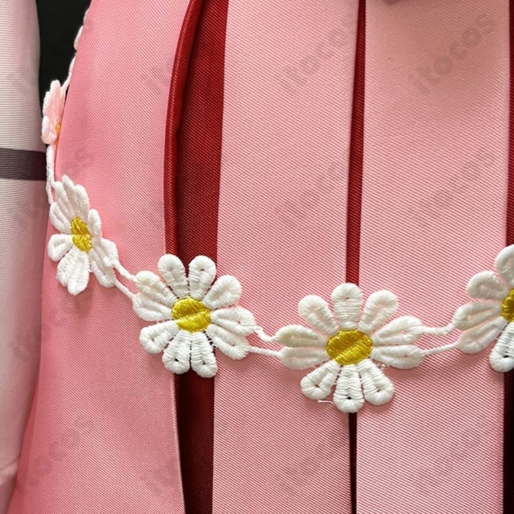 春夏秋冬代行者 春の舞 花葉雛菊の上品で華やかな和装コスプレ衣装 - 4枚目の画像