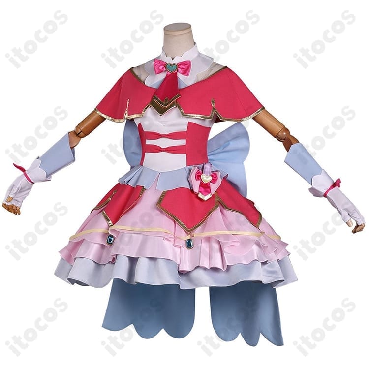 名探偵プリキュア! キュアミスティック変身後ドレス 高再現で撮影映え・長時間も快適 - 2枚目の画像