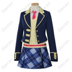 プリパラ パプリカ学園 冬制服 コスプレ衣装6点セット。上品×爽やかで高再現、イベントにも最適 - 1枚目の画像（サムネイル）