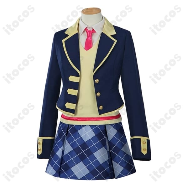 プリパラ パプリカ学園 冬制服 コスプレ衣装6点セット。上品×爽やかで高再現、イベントにも最適