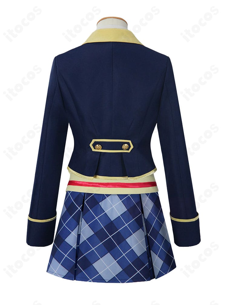 プリパラ パプリカ学園 冬制服コスプレの背面デザインとプリーツの動き