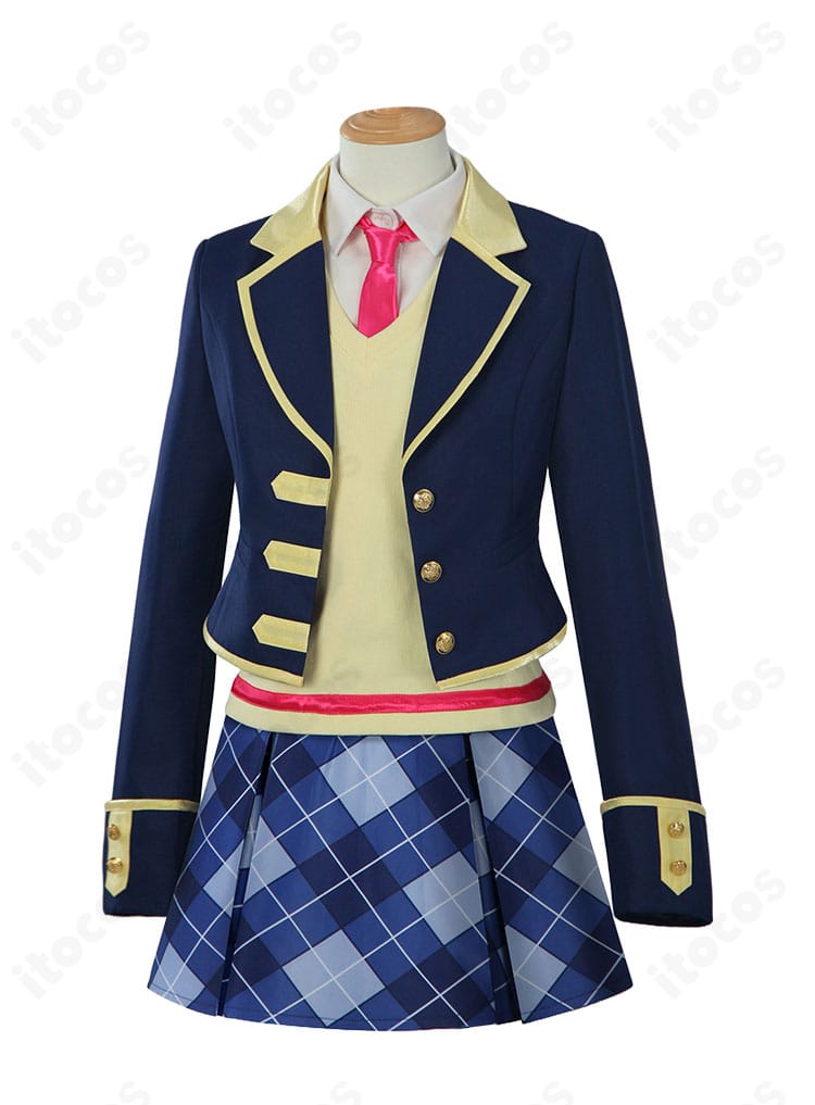 プリパラ パプリカ学園 冬制服コスプレの正面全身スタイル