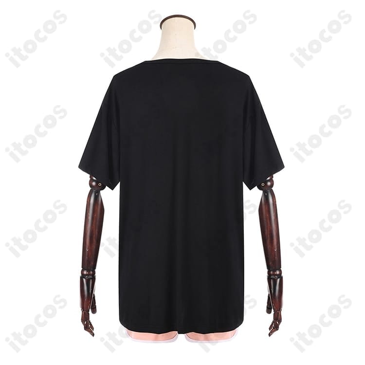 薄手で通気性◎ Tシャツ＆ショートパンツ 私服風コスプレ セット - 2枚目の画像