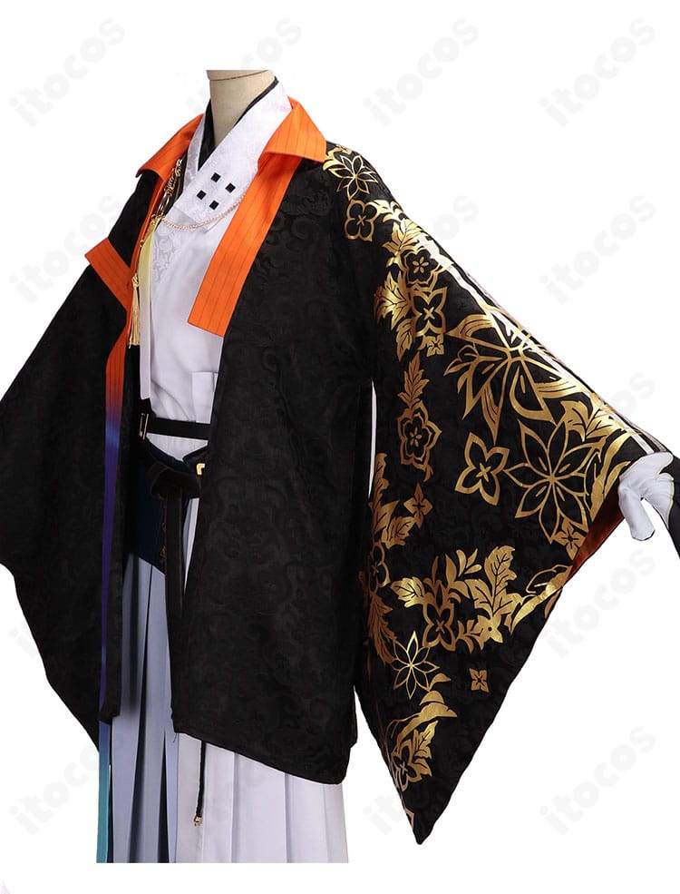 風楽奏斗 和服新衣装の左側装飾ディテール。袖口と腰回りの装飾パーツ
