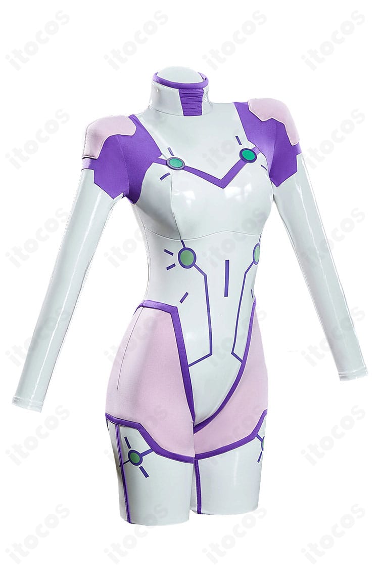 バモラ 戦闘服ボディスーツの側面商品画像（立体裁断のライン）