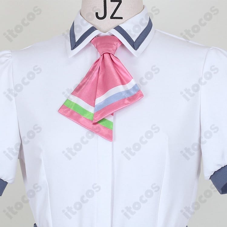 学園夏制服コスプレ 3点セット｜薄手で快適、再現度と撮影映えを両立するきれいシルエット - 5枚目の画像