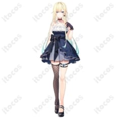 ぶいすぽっ！藍沢エマ 初期衣装コスプレ｜ゴスロリ風ドレスを美しく再現 - 1枚目の画像（サムネイル）