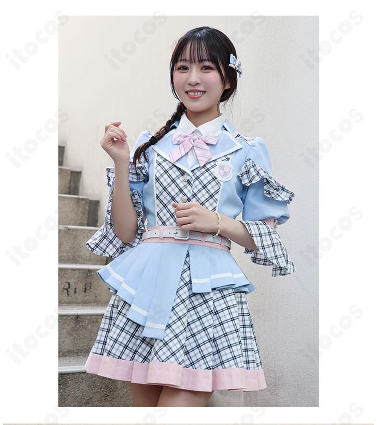 α+青春のエフェクト 瀬乃真帆子・木野稟子・沖玲萌向けステージ衣装の正面デザイン