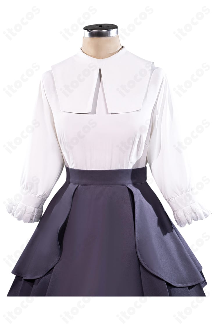森亜るるか私服Ver.の白いシャツ部分とスカート部分のディテール